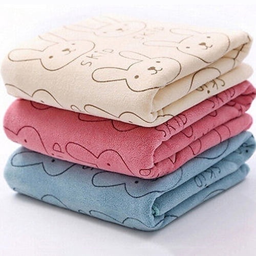 BREATHABLE CUTE BABY RABBIT CARTOON SOFT BATH FEEDING TOWEL WASHCLOTH SMART